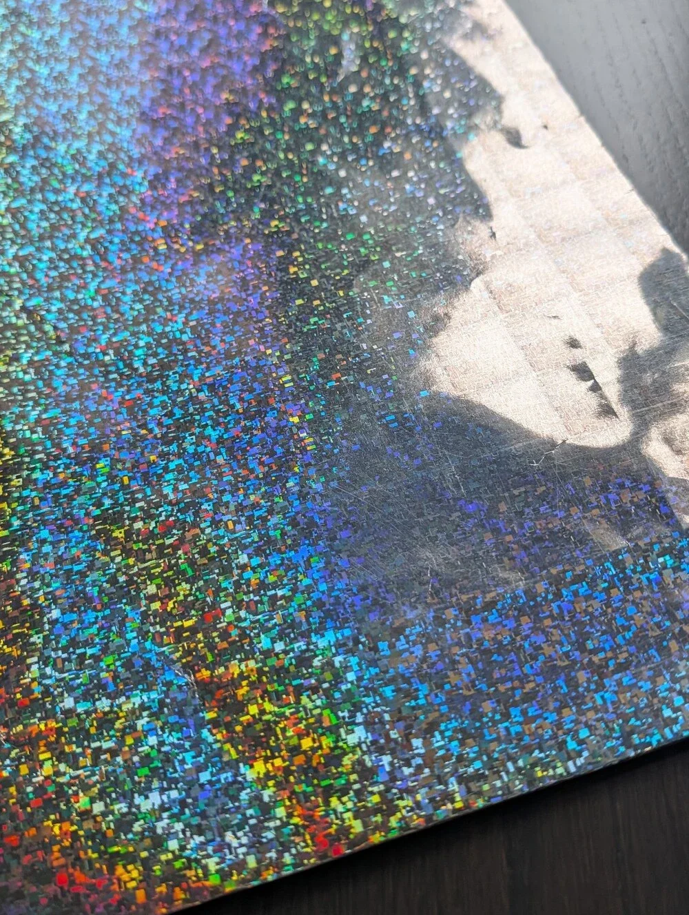 Color Fantasktik Holographic Silver Medium Paper Gift Bag 18x13x5